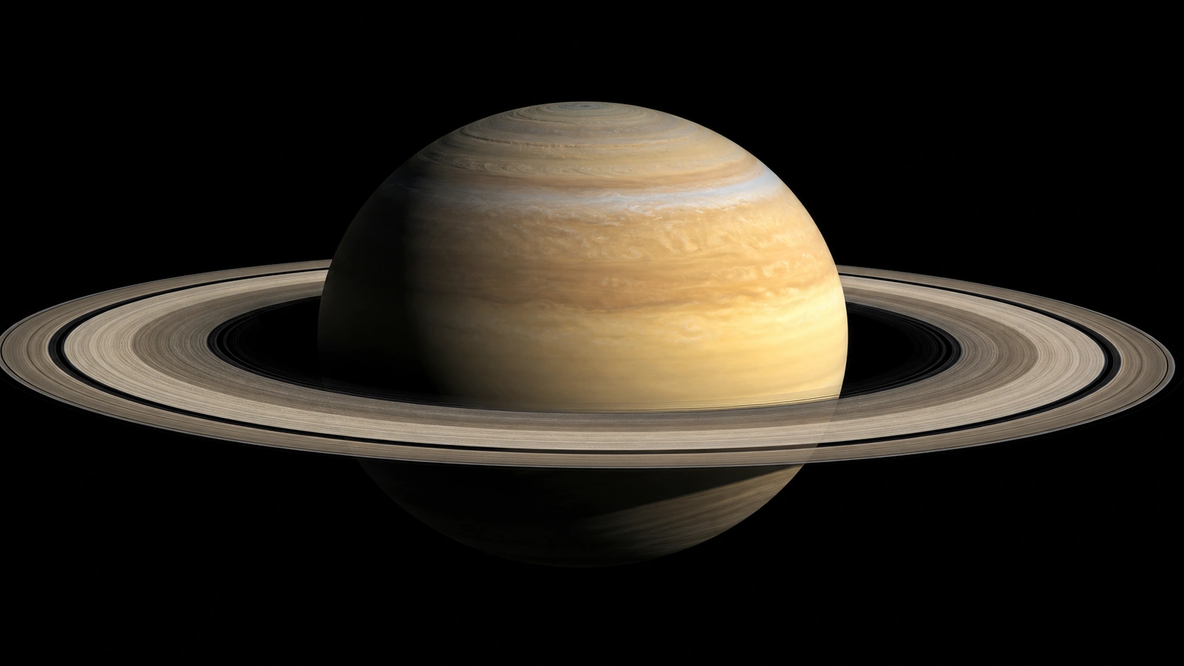 Saturno no espaço