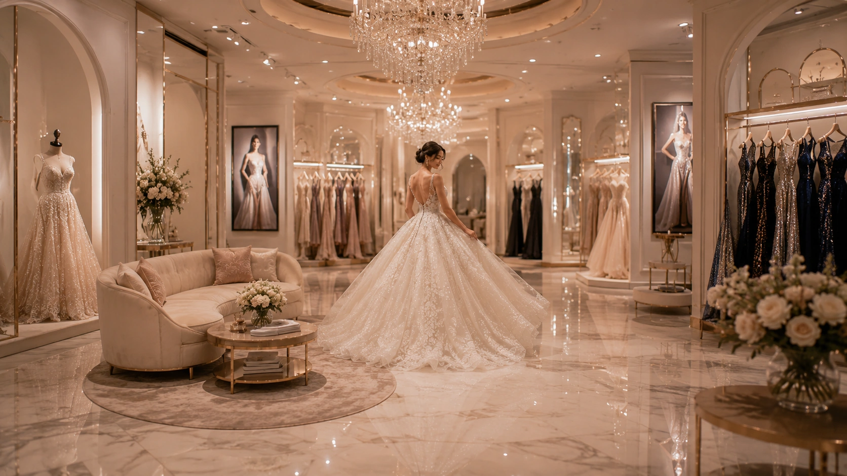 Coleção de vestidos de noiva